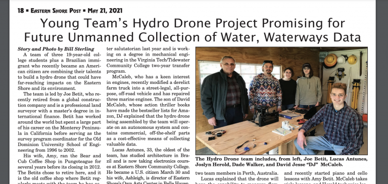 Young Team… Eastern Shore News written by Bill Sterling